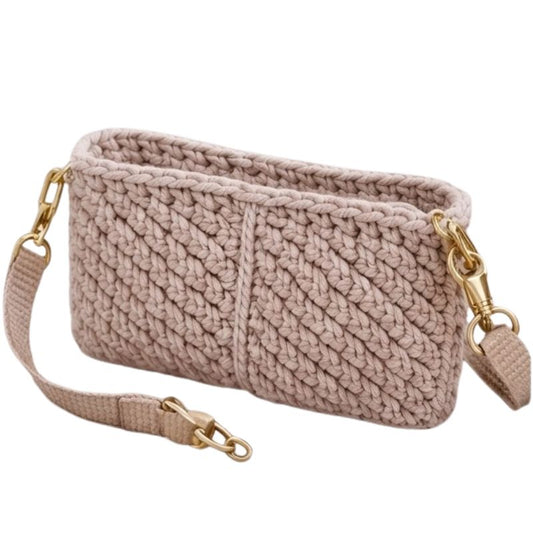 Modern Crochet Crossbody Bag Pattern | Minimalist Shoulder Bag PDF Tutorial